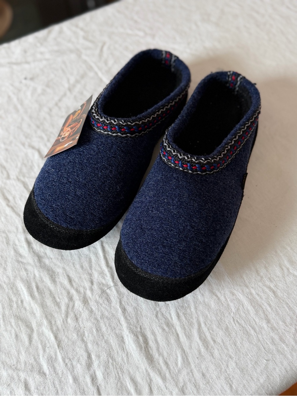 Men’s NWT Acorn Boiled Wool Clog Slippers Indoor/ Outdoor Size XL 12